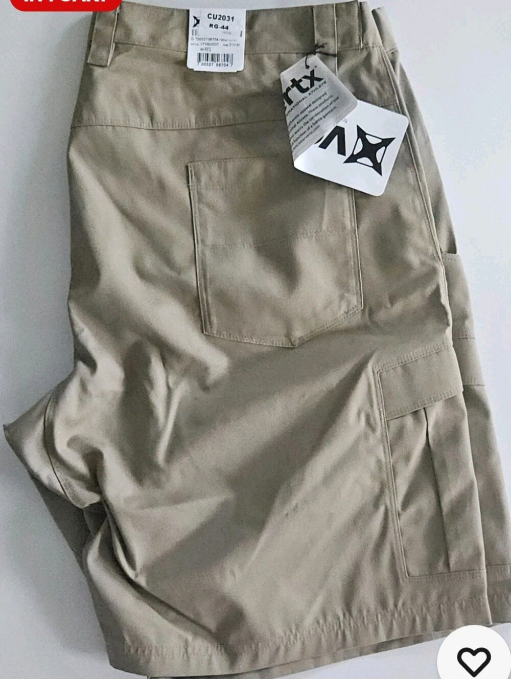 Men's Vertx Phantom Flex Shorts 44 REG Desert Tan